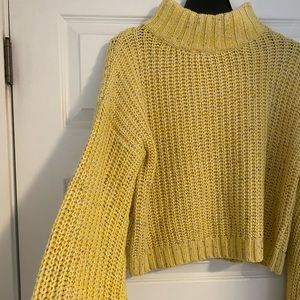 Yellow flowy sweater